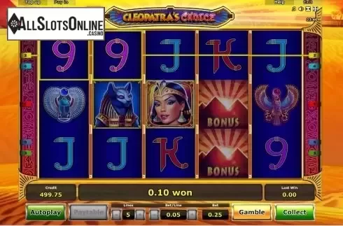 Win. Cleopatra's Choice from Greentube