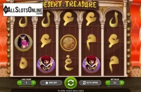 Reel screen. Desert Treasure (BGaming) from BGAMING