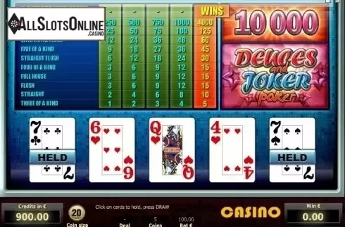 Game Screen 2. Deuces and Joker Poker (Tom Horn Gaming) from Tom Horn Gaming