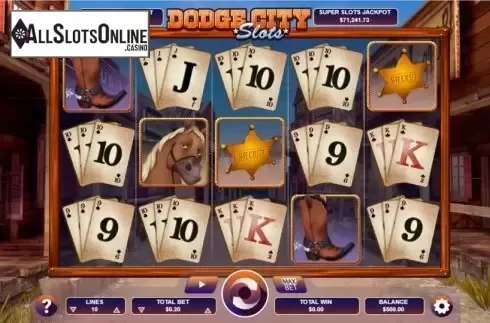Reel screen. Dodge City from Arrows Edge