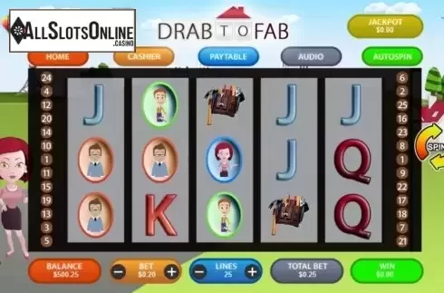 Win screen 1. Drab to Fab from Arrows Edge