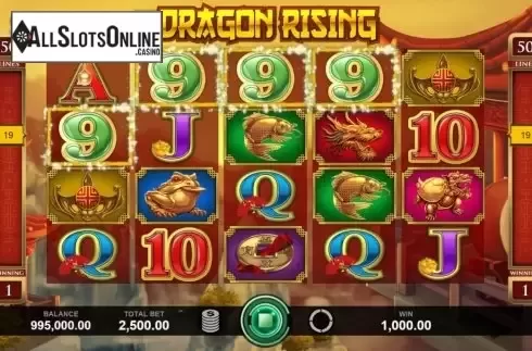 Win Screen 1. Dragon Rising from Caleta Gaming