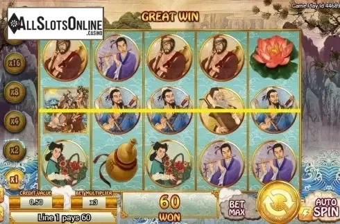 Win Screen . Eight Immortals (TOP TREND GAMING) from TOP TREND GAMING