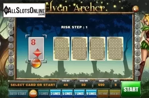 Gamble game . Elven Archer from GameX