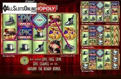Screen2. Epic MONOPOLY from WMS