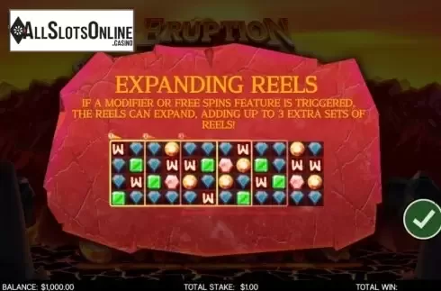 Start Screen. Eruption from CORE Gaming