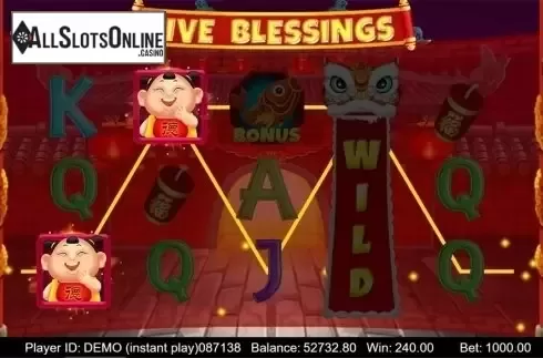 Game workflow . Five Blessings	(Triple Profits Games) from Triple Profits Games
