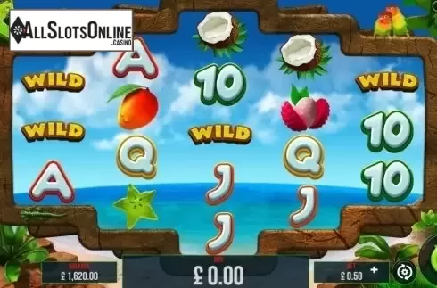 Game Workflow screen. Froots from Pariplay