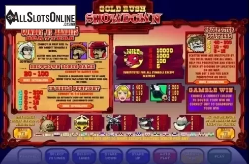 Screen2. Gold Rush Showdown from Ash Gaming