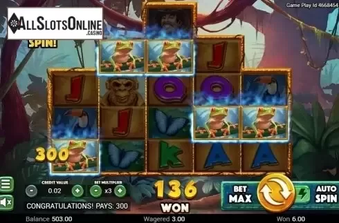 Win screen. Golden Amazon from Swintt