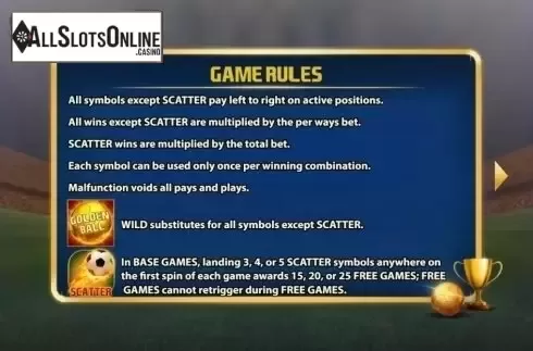 Features 1. Golden Ball from KA Gaming
