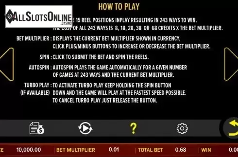 Ways to win screen