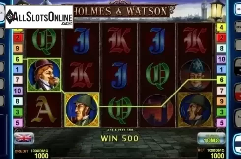 Game workflow . Holmes Watson Deluxe from Novomatic