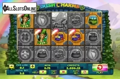 Screen 4. Irish Charms (Spinomenal) from Spinomenal
