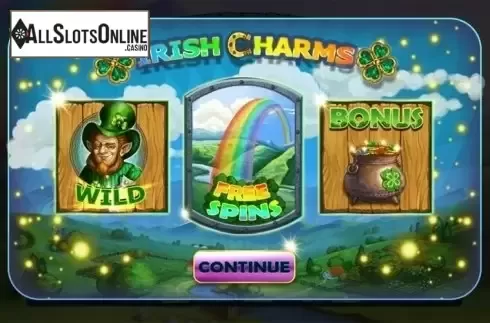 Screen 1. Irish Charms (Spinomenal) from Spinomenal