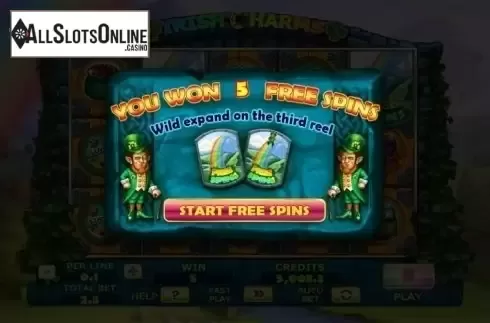 Screen 5. Irish Charms (Spinomenal) from Spinomenal