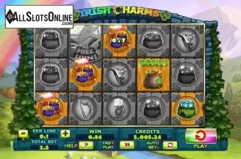Screen 3. Irish Charms (Spinomenal) from Spinomenal