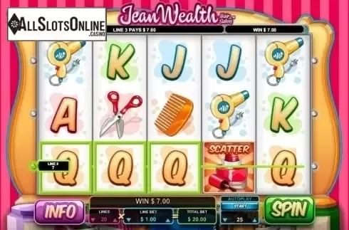Win Screen 2. Jean Wealth from Leander Games