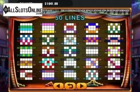 Paylines. Jester (GMW) from GMW
