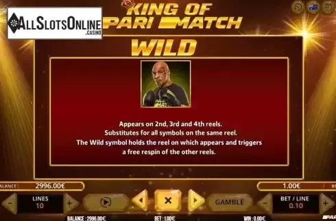 Game Feature screen
