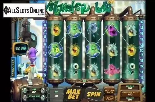 Win screen. Monster Lab from Evoplay Entertainment