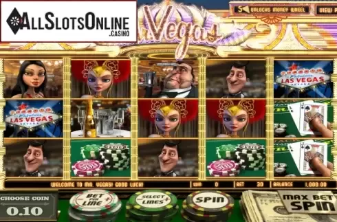 Reels. Mr. Vegas from Betsoft