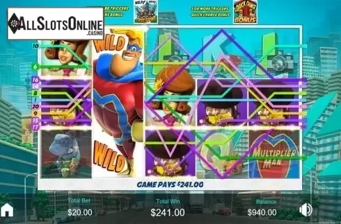Expanding wild screen 2. Multiplier Man from Revolver Gaming