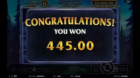 Mystic Bear XtraHold slot screenshot 5