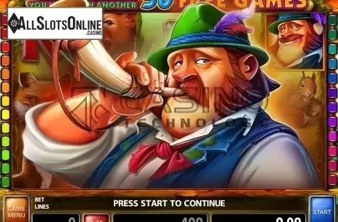 Free Spins screen. Mystical Schwarzwald from Casino Technology