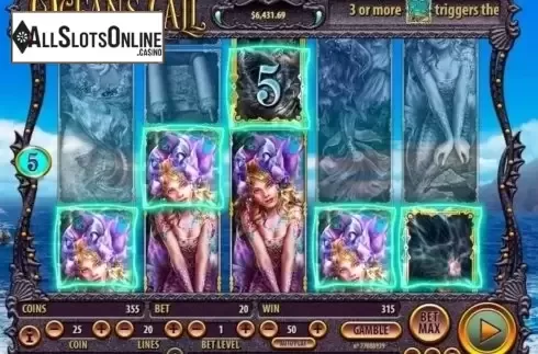 Win screen. Ocean's Call from Habanero