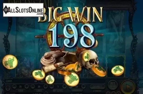 Big win screen. Ocean's Call from Habanero