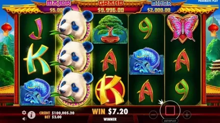 Panda’s Fortune 2 slot screenshot 2