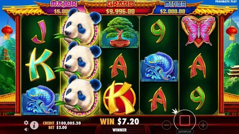 Panda's Fortune 2 slot screenshot 2
