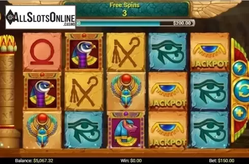 Reel screen. Pharaons of the Nile from Mobilots
