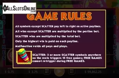 Game rules 1. Pinata from KA Gaming