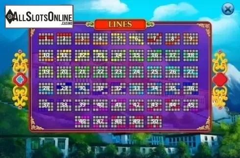 Paylines. Princess Wencheng from KA Gaming