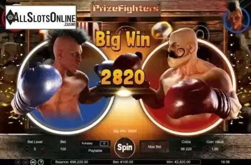 Big Win screen