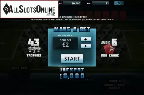 Start Screen. Red Card from Gluck Games