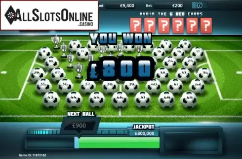 Win Screen. Red Card from Gluck Games