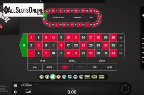 Game Screen 1. Roulette X2 from Golden Rock Studios
