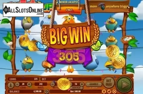Big win screen. Ruffled Up from Habanero