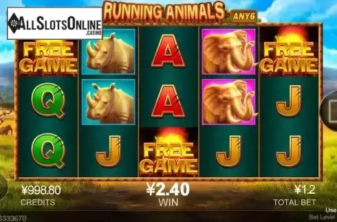 Free Spins Win Screen