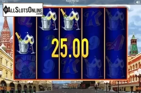 Win screen 2. Russian New Year from Betixon