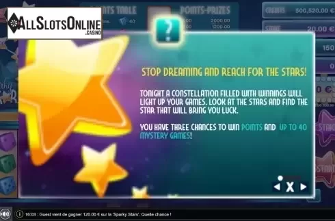 Info. Sparky Stars Dice from GAMING1