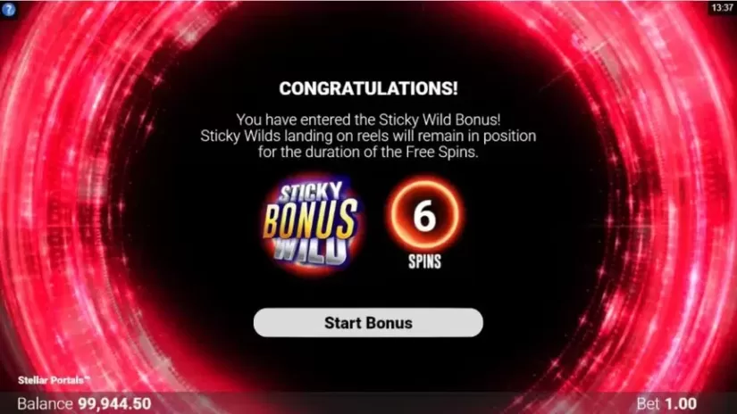 Stellar Portals slot screenshot 3
