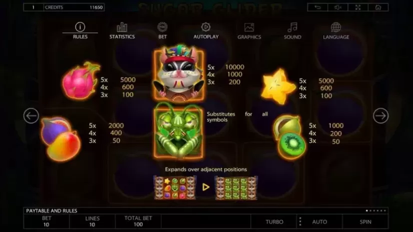 Sugar Glider slot screenshot 5