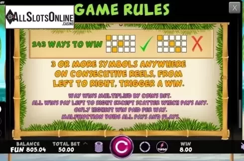Ways to win screen