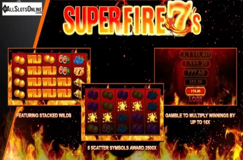 Intro screen. Super Fire 7s from Inspired Gaming