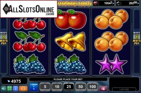 Screen7. Supreme Hot from EGT