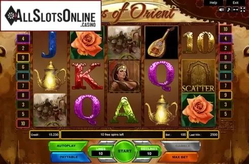 Reel Screen. Tales of the Orient from Platin Gaming